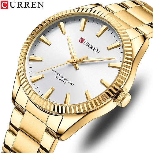 

CURREN Watch Men New Creative Designer Men's Wristwatch Waterproof Gold Blue Men Watches