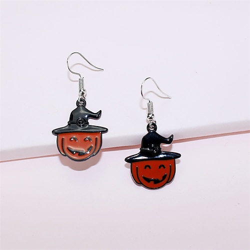 

Mujer Pendientes Moda Víspera de Todos los Santos Calabaza Arete