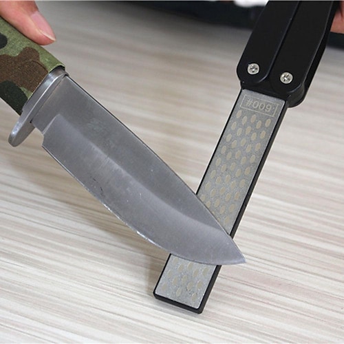 

Folding Knife Sharpener Outdoor Double Sided Knife Sharpener Kitchen Sharpening Stone Diamond Outdoor Knife Sharpener