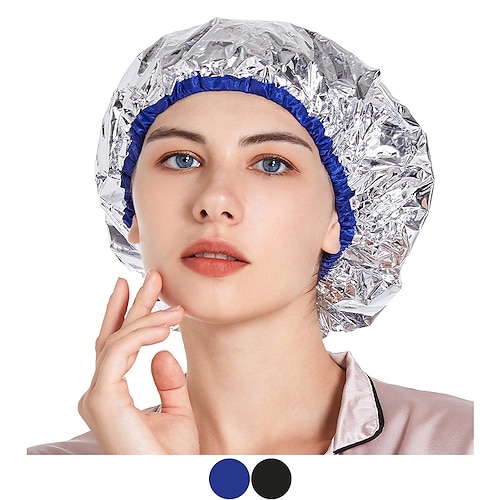 

Aluminum Foil Hair Cap Reusable Processing Cap for Hair, Deep Conditioning Cap, Coloring Cap for Hair, Aluminum Thermic Silver Foil Cap