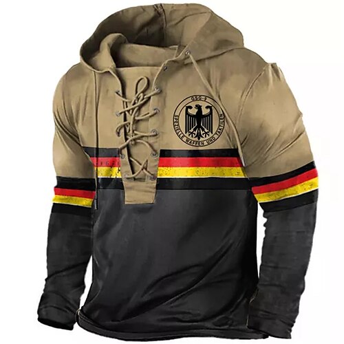 

Herren Unisex Hoodie Sweatshirt Kapuze Zur Seite fahren Gelb Mit Kapuze Farbblock Grafik-Drucke mit Schnürung Bedruckt Casual Täglich Sport 3D-Druck Strassenmode Designer Casual Frühling Herbst