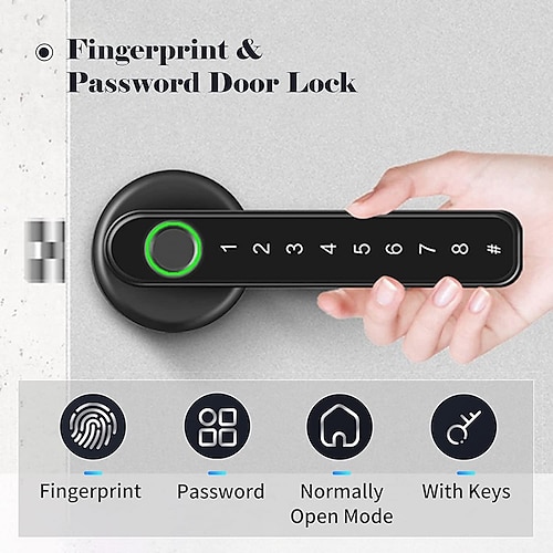 

G50 Zinc Alloy Fingerprint Lock Smart Home Security System Fingerprint unlocking / Password unlocking / Mechanical key unlocking Household / Home / Home / Office Others / Security Door / Copper Door