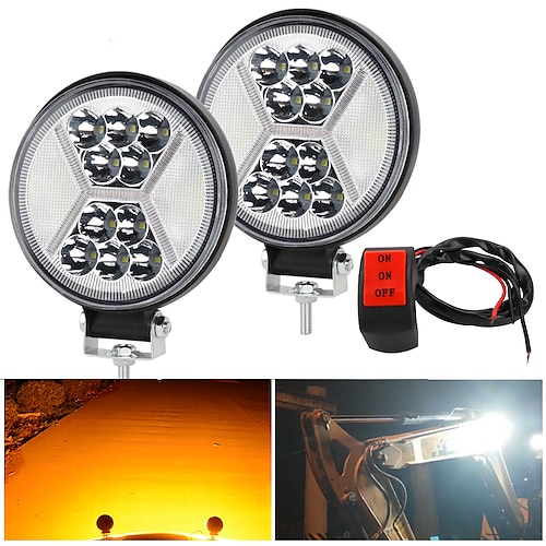 

2 PCS Mini Offroad LED Bar 12V 24V Square LED Work Light for Car Truct Boat Atv 4x4 Tractor Spotlight LED Light Bar