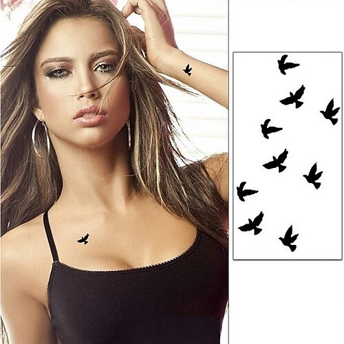 

1 pack of temporary tattoo skin tattoo bird stickers adesivo tattoo wrist