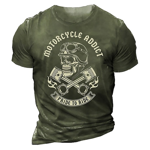

Men's Unisex T shirt Tee Letter Graphic Prints Crew Neck Green Black Blue Gray Short Sleeve 3D Print Outdoor Street Print Tops Sports Designer Casual Big and Tall / Summer / Summer