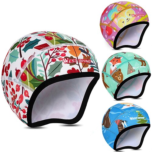 

WEST BIKING bicycle children's riding cap to keep warm outdoor sports windproof and cold cap fleece ear protection headgear bicycle hat