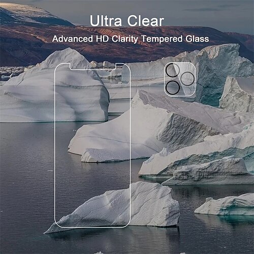 

2 Pack Screen Protector Compatible for iPhone 12 Pro Max6.7 inch 2 Pack Camera Lens ProtectorCase Friendly Tempered Glass Film9H Hardness - HD