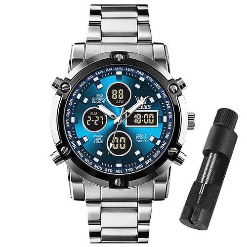 

OLEVS Watch Luminous Alarm Calendar Week Display Multifunctional Electronic Sports Chronograph Men'S Watch