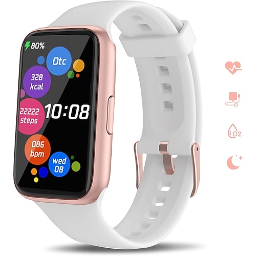

Smart Watch for Women 1.47'' Full Touch Screen Smartwatch IP67 Waterproof Activity Fitness Tracker for Android iOS Phones with Heart Rate Blood Oxygen Sleep Monitor