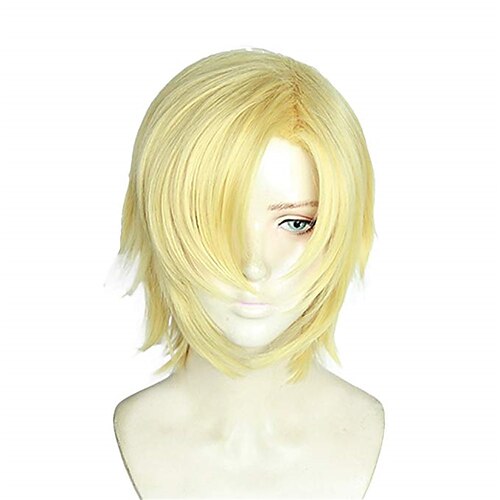 

Anime BANANA FISH Ash Lynx Wigs Aslan Jade Callenreese Heat Resistant Cosplay Wig