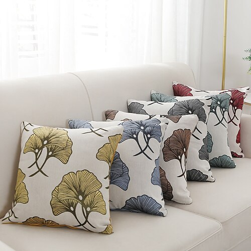 

Ginkgo Home Pillow Cover Nordic Ins Style Square Pillowcase for Bedroom Livingroom Sofa Couch Bed Chair