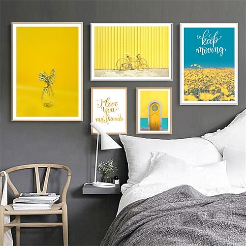 

1 Panel Yellow Sunflower Flowers Prints Modern Wall Art Wall Hanging Gift Home Decoration Rolled Canvas Unframed Unstretched Painting Core