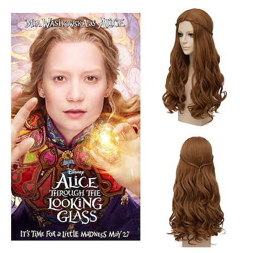 

Movie Alice in Wonderland 2 Alice Kingsleigh Cosplay Wig Cosplay for Adult Women Carnival