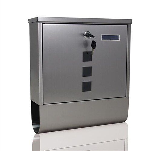 

Durable Stainless Steel Mailbox Silver