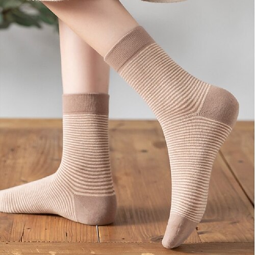 

Women's Crew Socks Cotton Basic 5 Pairs
