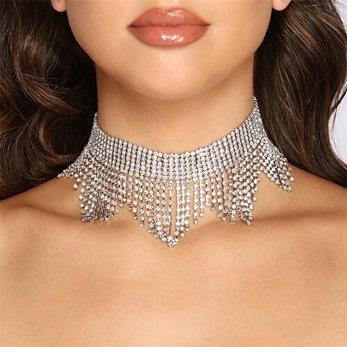 

Women's necklace Fashion Wedding Pure Color Necklaces