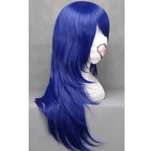 

parykk blå lang 65cm cosplay clannad ichinose kotomi