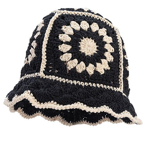 

Mujer Sombrero Gorra Plana Negro Azul Piscina Morado Exterior Calle Uso Diario Punto Flor Comodidad Templado Transpirable