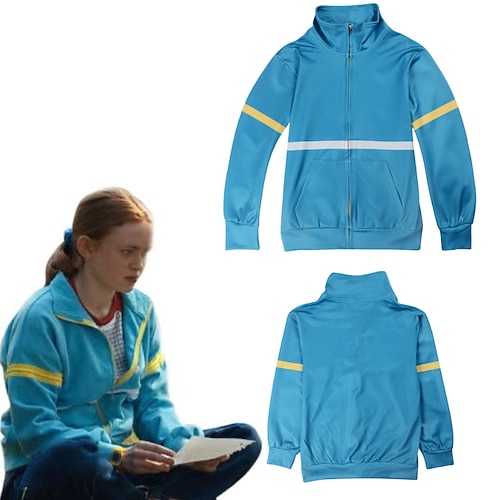 

Kids Girls' Costume Coat Long Sleeve Blue Plain Fall Winter Cool School 3-13 Years