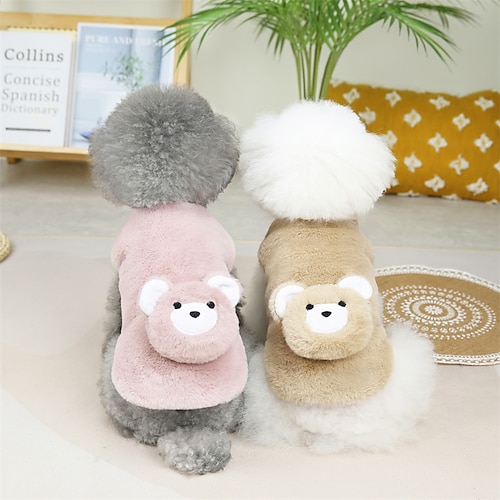 

Dog Cat Vest Animal Solid Colored Cute Sweet Dailywear Casual Daily Winter Dog Clothes Puppy Clothes Dog Outfits Soft Green Pearl Pink Khaki Costume for Girl and Boy Dog Cotton S M L XL 2XL