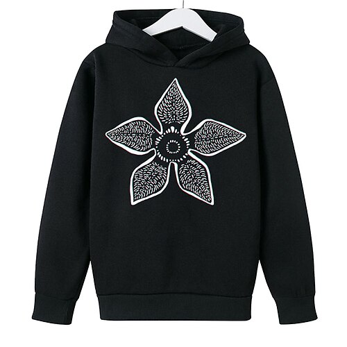 

Kids Boys Hoodie Long Sleeve 3D Print Floral Pocket Black Children Tops Fall Winter Active Sports Fashion Outdoor Daily Indoor Regular Fit 3-13 Years
