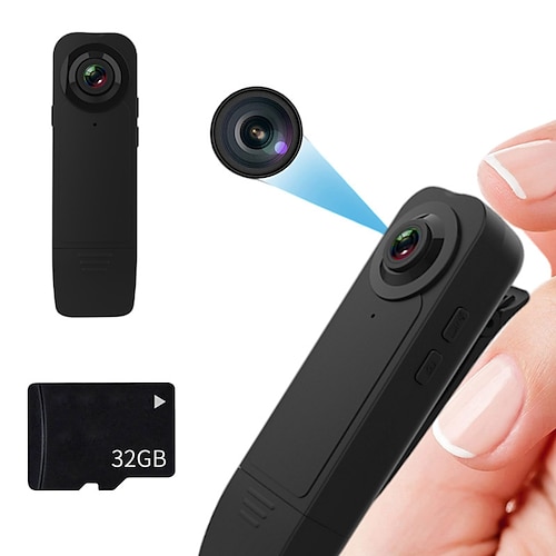 

Mini Camera Clip Design Camcorder Full HD 1080P Outdoor Sports Digital Video Recorder Motion Detection Micro Camera with 32G TF Card