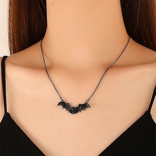 

Femme Colliers Chic et moderne Halloween Ailes Collier