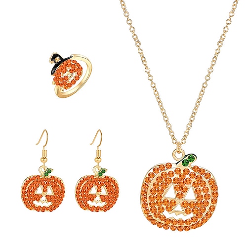 

Femme Parures Mode Halloween Potiron Collier