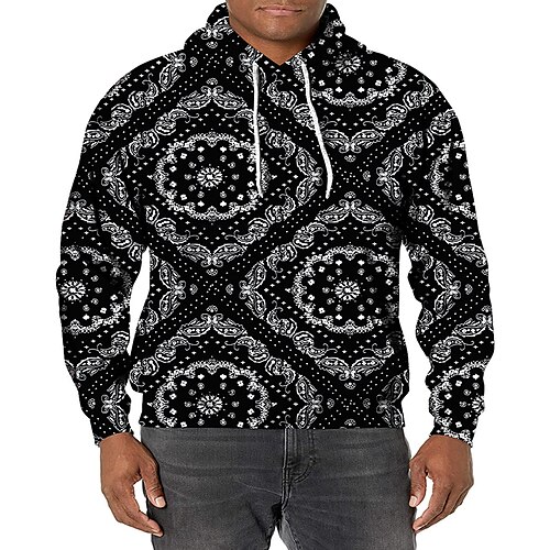 

Men's Unisex Pullover Hoodie Sweatshirt Hooded Print Graphic Prints Print Daily Sports 3D Print Streetwear Designer Casual Clothing Apparel Hoodies Sweatshirts Long Sleeve Black