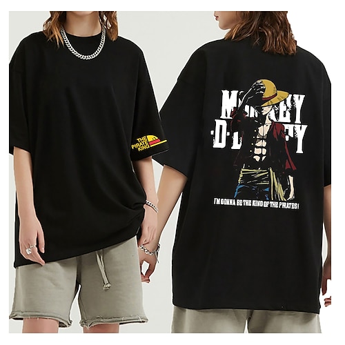 

Inspired by One Piece Monkey D. Luffy T-shirt Cartoon Manga Anime Classic Street Style T-shirt For Men's Women's Unisex Adults' Hot Stamping 100% Polyester