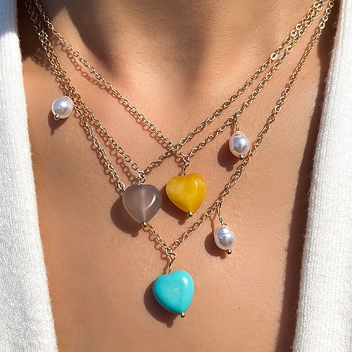 

Women's necklace Fashion Outdoor Heart Necklaces