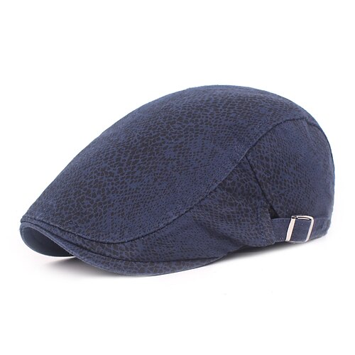 

Serpentine Print Newsboy Caps Fashion Flat Peaked Cap Men and Women Painter Beret Hats