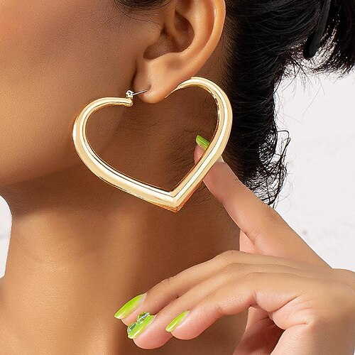

Stud Earrings For Women's Party Evening Daily Alloy Classic Sweet Heart