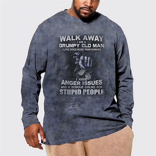 

Men's Plus Size T shirt Tee Big and Tall Skull Henley Spring & Fall Basic Designer Plus Size Comfortable Outdoor Street Tops
