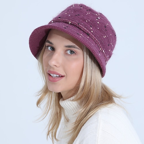 

Women's Slouchy Beanie Hat Outdoor Daily Holiday Solid / Plain Color Knitting Casual Casual / Daily 1 pcs