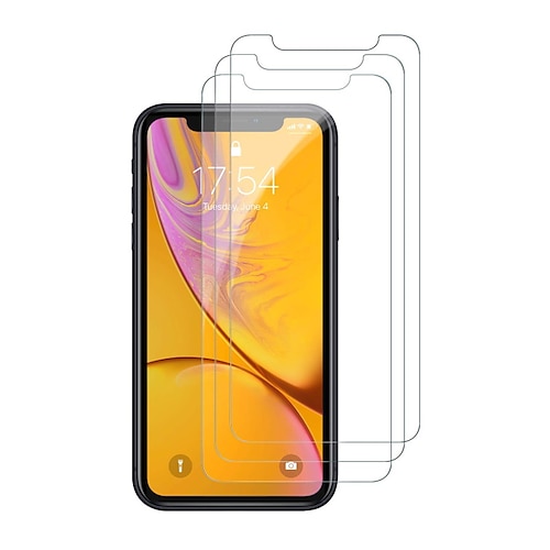 

Screen Protector for iPhone 11/ iPhone XR 3-Pack 99.99% HD Clear Easy Installation Frame 9H Hardness Full Coverage Bubble FreeFree Alignment Tool Anti-Scratch Anti-Fingerprint