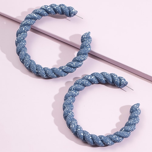 

1 Pair Hoop Earrings For Women's Gift Daily Festival Resin Vintage Style Holiday Fashion Birthday
