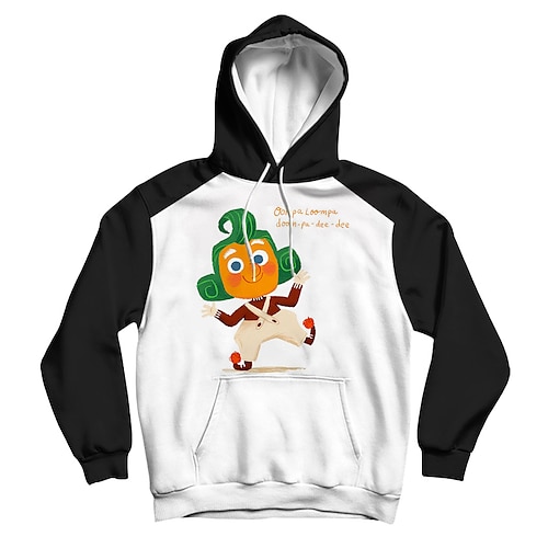 

Inspired by Charlie and the Chocolate Factory Oompa Loompa Hoodie Cartoon Manga Anime Front Pocket Graphic Hoodie For Men's Women's Unisex Adults' 3D Print 100% Polyester