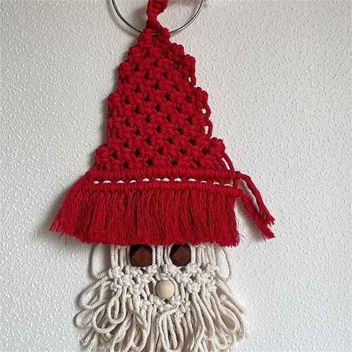 

Hand-woven Santa Claus Gift Photography Background Scene Arrangement Weaving Snowflake Christmas Tree Small Star Ornaments Christmas