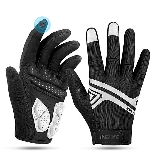 

INBIKE Gants hivernaux Gants vélo Gants Cyclisme Gants Tactiles L'hiver Doigt complet Réfléchissant Ajustable Coupe Vent Chaud Gants sport Vélo tout terrain / VTT Activités Extérieures Cyclisme / Vélo