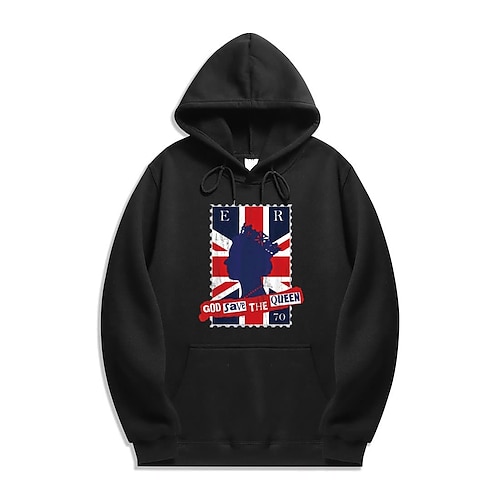 

Inspired by Queen's Platinum Jubilee 2022 Elizabeth 70 Years Queen Elizabeth II 1952-2022 Hoodie Cartoon Manga Anime Front Pocket Graphic Hoodie For Men's Women's Unisex Adults' Hot Stamping 100