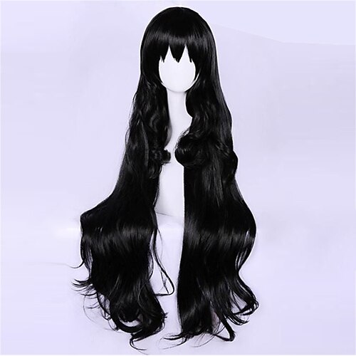 

Parrucche sintetiche Digitare 95 Ragazze in prima linea Riccio Con frangia A macchina Parrucca Lungo Nero Capelli sintetici Per donna Soffice Facile da trasportare Di tendenza Nero / Festa / Serata