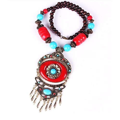 

Women's necklace Ethnic Style Street Flower Necklaces