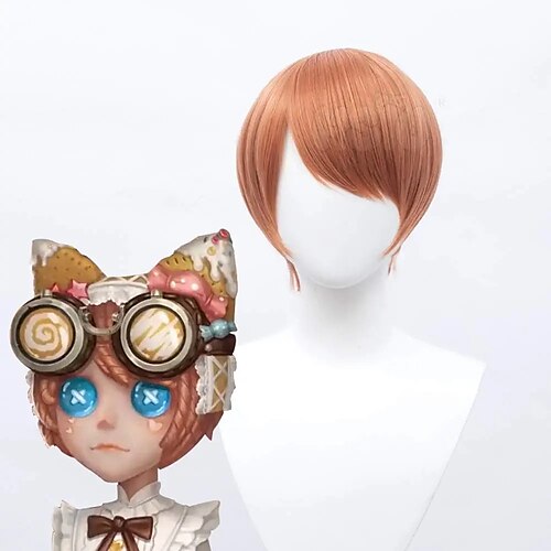 

Game Identity V cosplay Mechanic Tracy Reznik Candy Girls Cosplay Wig Milk coffee color short hair