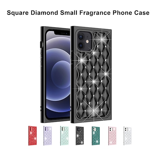 

Phone Case For Apple Back Cover iPhone 13 Pro Max 12 Mini 11 X XR XS Max 8 7 Rhinestone Full Body Protective anti-drop Crystal Diamond TPU PC