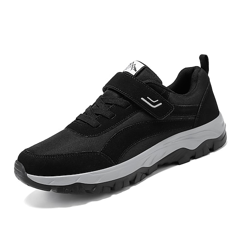 

Men's Oxfords Sporty Look Comfort Shoes Sporty Outdoor Daily Walking Shoes Cowhide Booties / Ankle Boots Black Gray Fall Spring