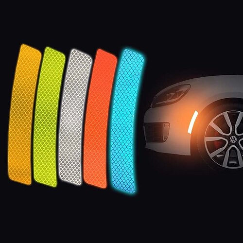 

Car Decorative Stickers Door Reflective Stickers Protection Stickers Block Scratches Night Warning Stickers