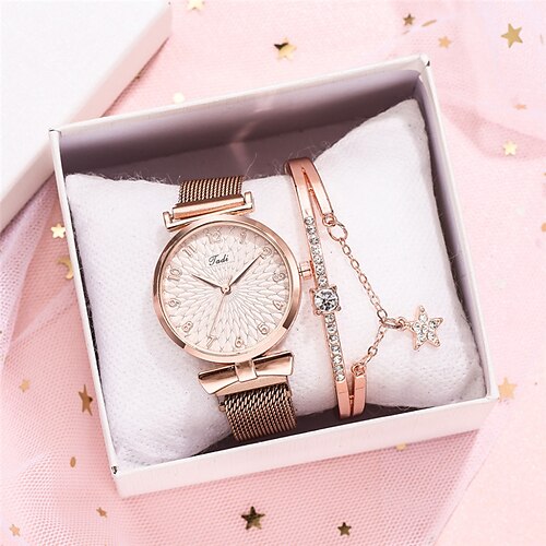 

Quartz Watch for Women Analog Quartz Stylish Fashion Elegant Creative Stainless Steel Stainless Steel Creative / One Year