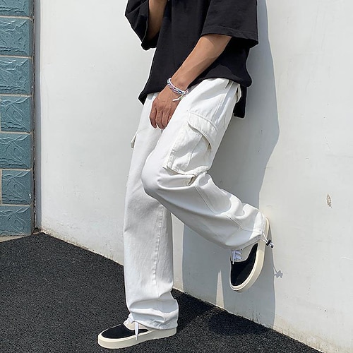 

Men's Trend Straight Trousers Casual Mopping Pants Hip-pop Streetwear Cargo Pants