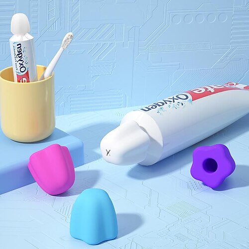 

Toothpaste Caps Silicone Toothpaste Dispensers for Home Toothpaste Squeezers